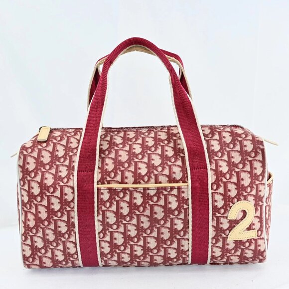 Authentic Christian Dior Mini Boston No2 Trotter Canvas Handbag bsj746-110725 - Picture 2 of 16